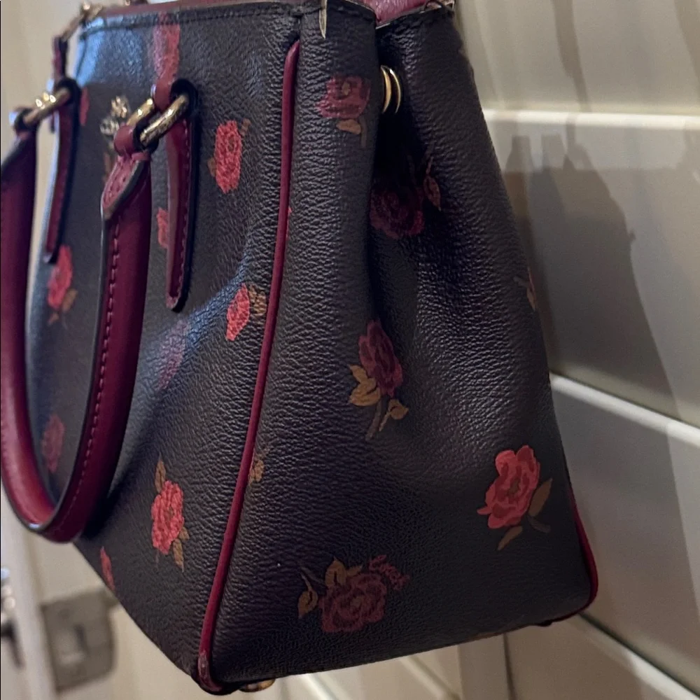 Coach Rose Pattern Crossbody